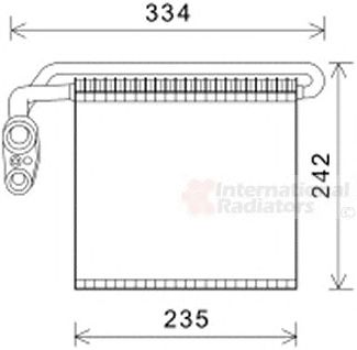 VAN WEZEL 1800v461 -  Испаритель, кондиционер